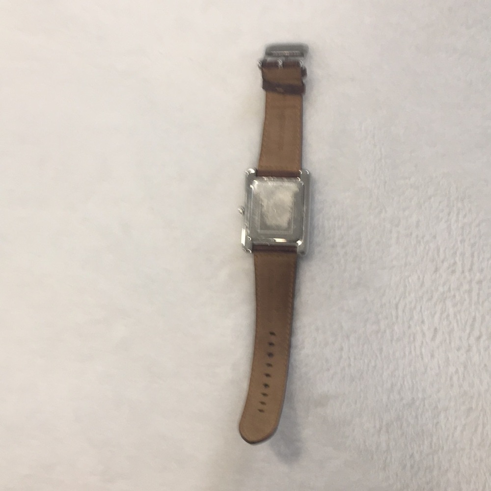 Michael Kors Brown Leather Rectangular Watch - image 3